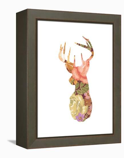 Floral Stag-Moha London-Framed Premier Image Canvas