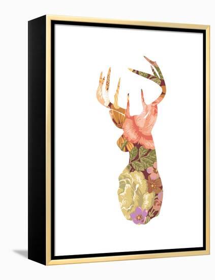 Floral Stag-Moha London-Framed Premier Image Canvas