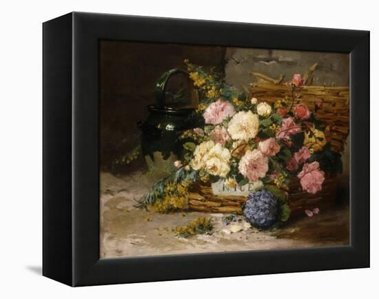 Floral Still Life (Spring)-Eugene Henri Cauchois-Framed Premier Image Canvas