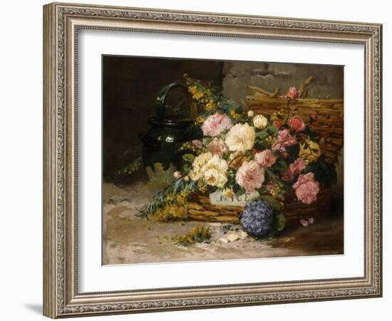 Floral Still Life (Spring)-Eugene Henri Cauchois-Framed Giclee Print