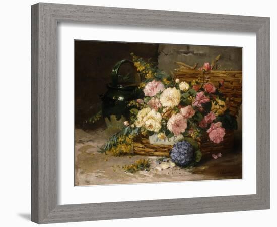 Floral Still Life (Spring)-Eugene Henri Cauchois-Framed Giclee Print