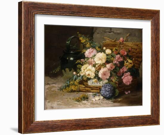 Floral Still Life (Spring)-Eugene Henri Cauchois-Framed Giclee Print