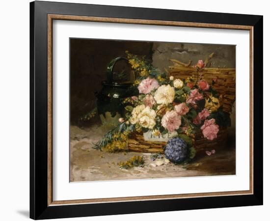 Floral Still Life (Spring)-Eugene Henri Cauchois-Framed Giclee Print