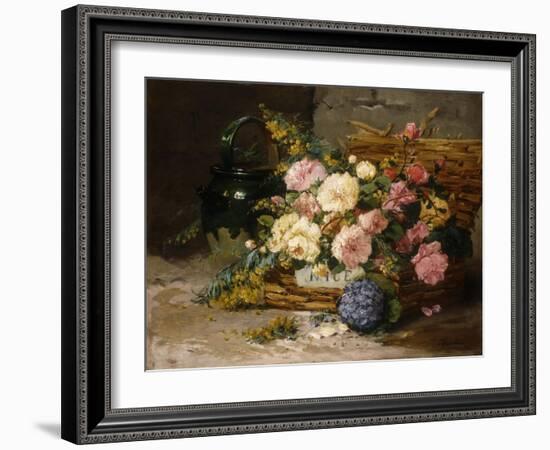 Floral Still Life (Spring)-Eugene Henri Cauchois-Framed Giclee Print