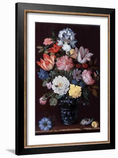 Floral Still Life with Shells, 1622-Balthasar van der Ast-Framed Giclee Print