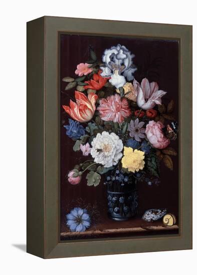 Floral Still Life with Shells, 1622-Balthasar van der Ast-Framed Premier Image Canvas