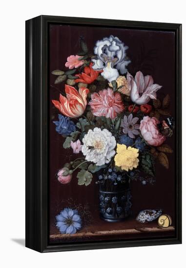 Floral Still Life with Shells, 1622-Balthasar van der Ast-Framed Premier Image Canvas