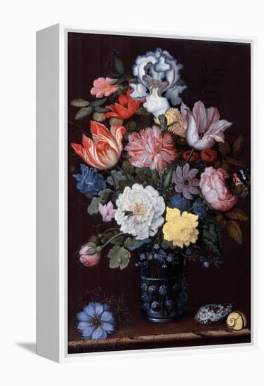 Floral Still Life with Shells, 1622-Balthasar van der Ast-Framed Premier Image Canvas