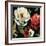 Floral Story IV on Black-Lisa Audit-Framed Premium Giclee Print