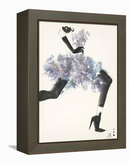Floral Strut-Eva Hjelte-Framed Stretched Canvas