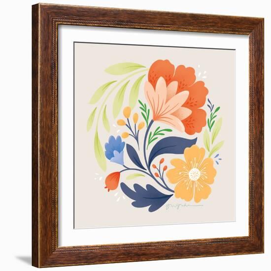 Floral Study I Bright-Gia Graham-Framed Art Print