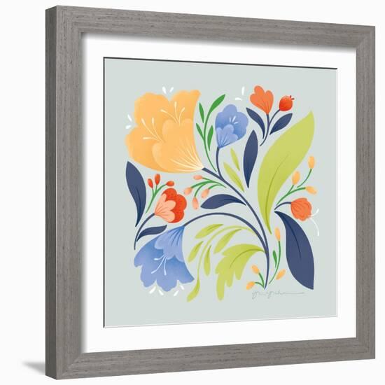 Floral Study II Bright-Gia Graham-Framed Art Print