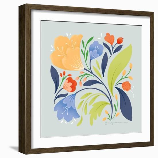 Floral Study II Bright-Gia Graham-Framed Art Print
