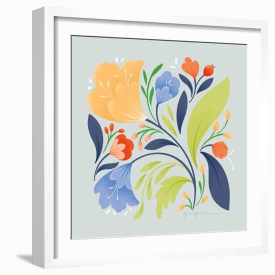 Floral Study II Bright-Gia Graham-Framed Art Print