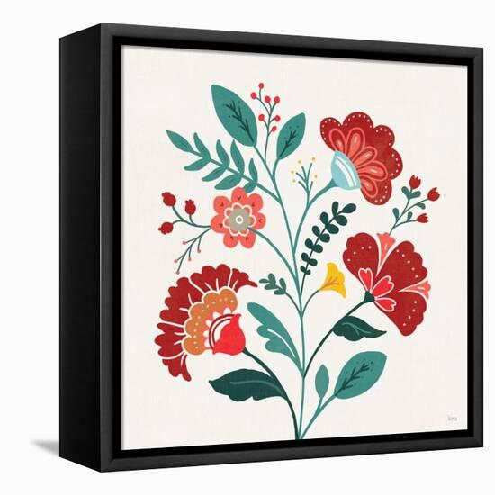 Floral Style III-Veronique Charron-Framed Stretched Canvas