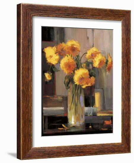 Floral Sunrise-Jennie Tomao-Bragg-Framed Giclee Print