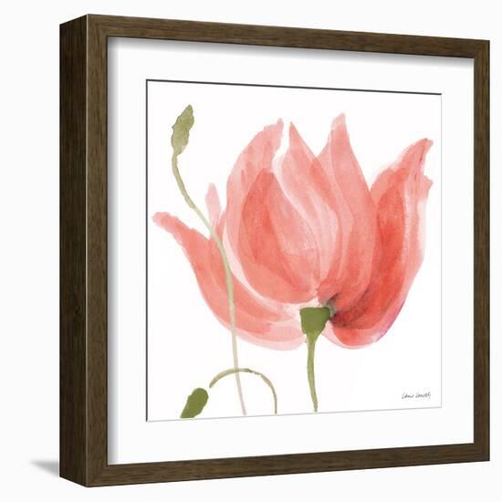 Floral Sway Peach II-Lanie Loreth-Framed Art Print