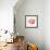 Floral Sway Peach II-Lanie Loreth-Framed Art Print displayed on a wall