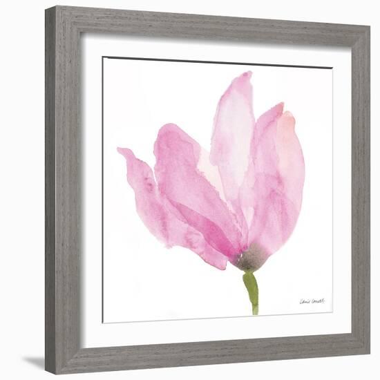 Floral Sway Pink II-Lanie Loreth-Framed Art Print