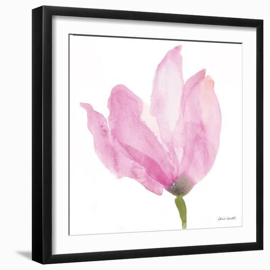Floral Sway Pink II-Lanie Loreth-Framed Art Print