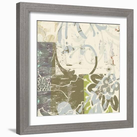 Floral Swhirls II-Ricki Mountain-Framed Art Print