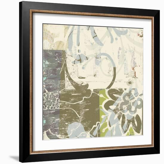 Floral Swhirls II-Ricki Mountain-Framed Art Print