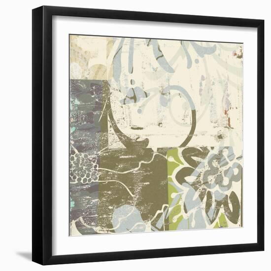 Floral Swhirls II-Ricki Mountain-Framed Art Print