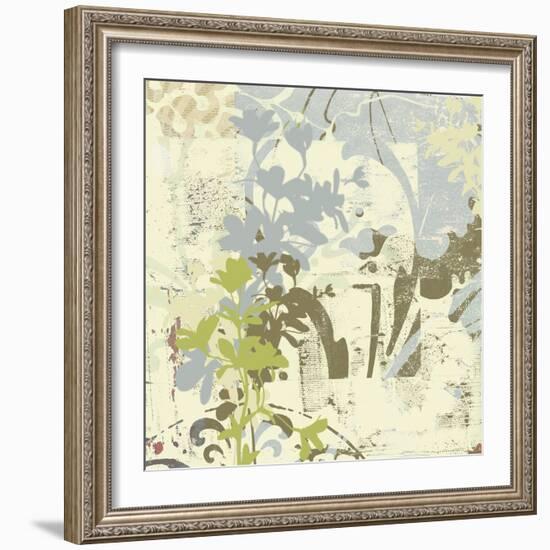 Floral Swhirls III-Ricki Mountain-Framed Art Print