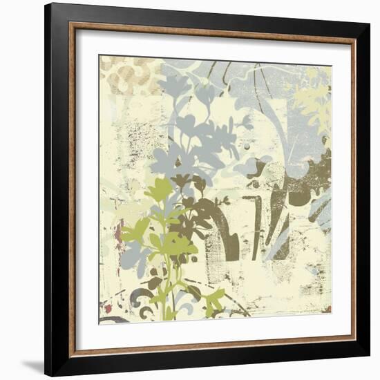 Floral Swhirls III-Ricki Mountain-Framed Art Print