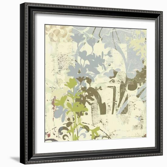 Floral Swhirls III-Ricki Mountain-Framed Art Print