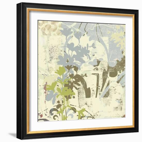 Floral Swhirls III-Ricki Mountain-Framed Art Print