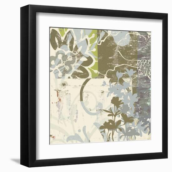 Floral Swhirls IV-Ricki Mountain-Framed Art Print