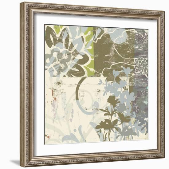 Floral Swhirls IV-Ricki Mountain-Framed Art Print