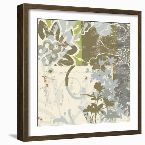 Floral Swhirls IV-Ricki Mountain-Framed Art Print