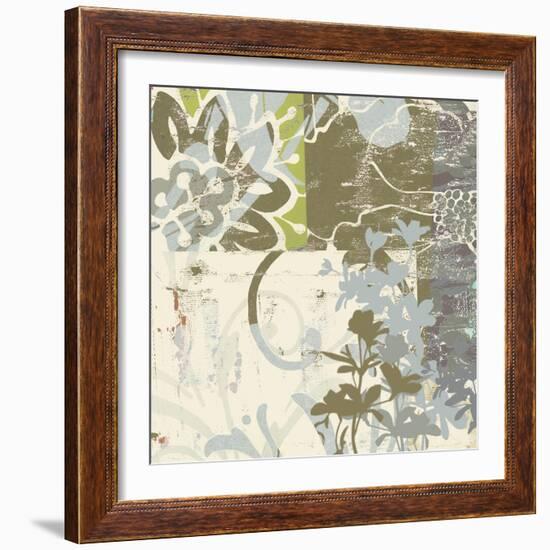 Floral Swhirls IV-Ricki Mountain-Framed Art Print