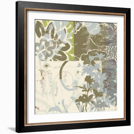 Floral Swhirls IV-Ricki Mountain-Framed Art Print