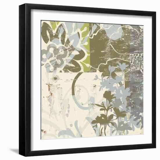 Floral Swhirls IV-Ricki Mountain-Framed Art Print