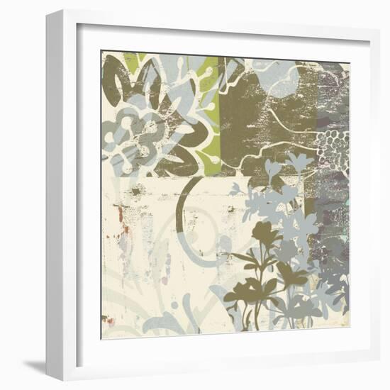 Floral Swhirls IV-Ricki Mountain-Framed Art Print