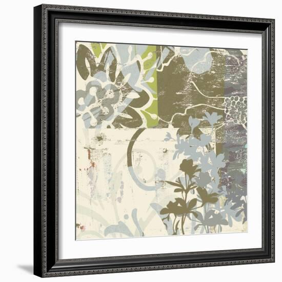 Floral Swhirls IV-Ricki Mountain-Framed Art Print