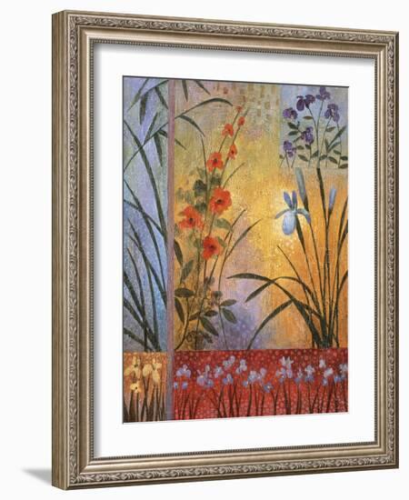 Floral Symphony 1-John Zaccheo-Framed Giclee Print