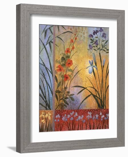 Floral Symphony 1-John Zaccheo-Framed Giclee Print