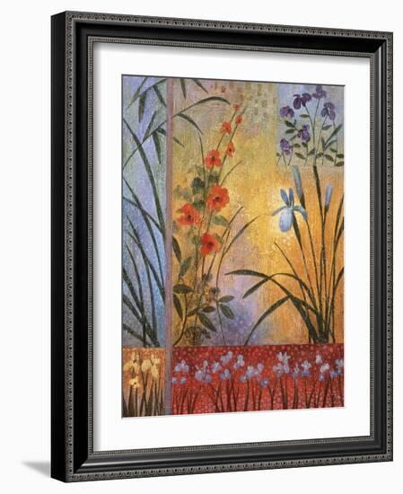 Floral Symphony 1-John Zaccheo-Framed Giclee Print