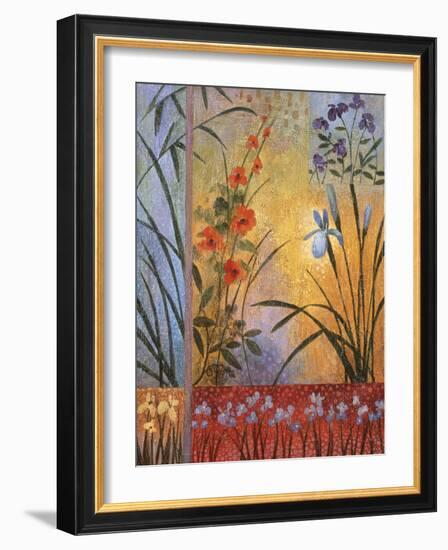 Floral Symphony 1-John Zaccheo-Framed Giclee Print