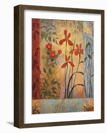 Floral Symphony 2-John Zaccheo-Framed Giclee Print