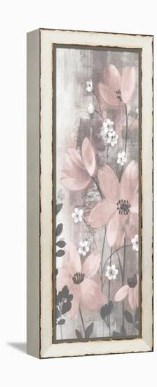 Floral Symphony Blush Gray Crop I-Silvia Vassileva-Framed Stretched Canvas