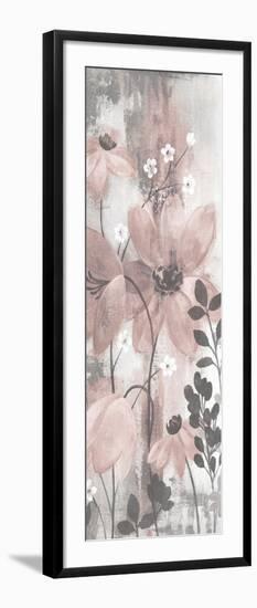 Floral Symphony Blush Gray Crop II-Silvia Vassileva-Framed Art Print