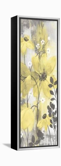 Floral Symphony Yellow Gray Crop II-Silvia Vassileva-Framed Stretched Canvas