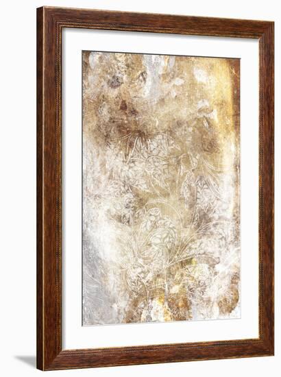 Floral Takeover Gold-Jace Grey-Framed Art Print