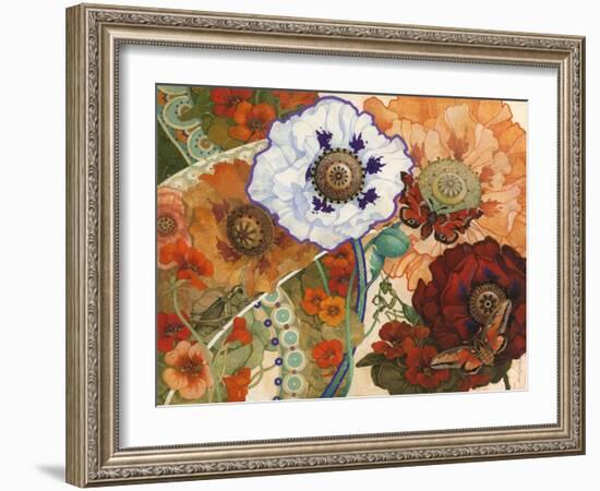 Floral Tapestry-David Galchutt-Framed Giclee Print