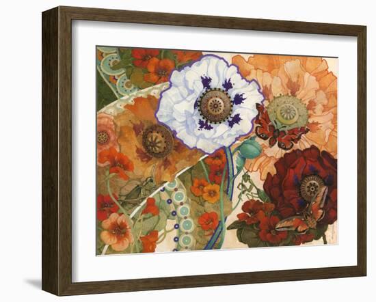 Floral Tapestry-David Galchutt-Framed Giclee Print